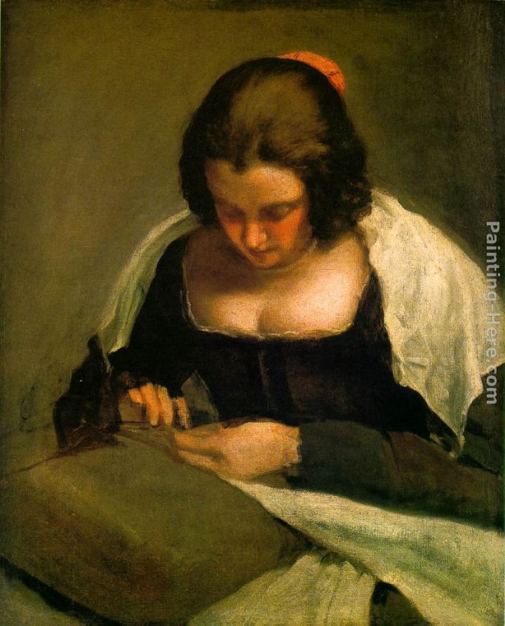 Diego Rodriguez de Silva Velazquez The Needlewoman